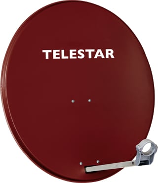 TELESTAR Digirapid 60 A Zigelrot Satellitenschüssel Alu 35dB