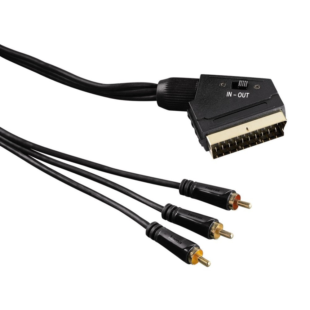 HAMA Video-Kabel Scart-Stecker 1,5m schwarz (122163)