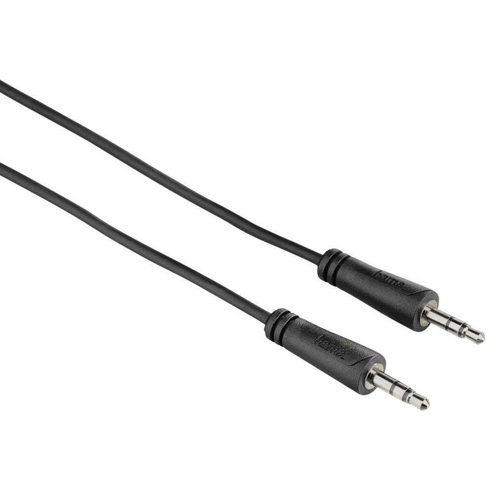 Hama Audio-Kabel 0,75m 3,5mm Klinkenstecker - Schwarz