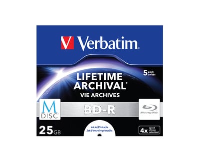 Verbatim M-Disc BD-R 25 GB 4x 5er-Pack Jewelcase