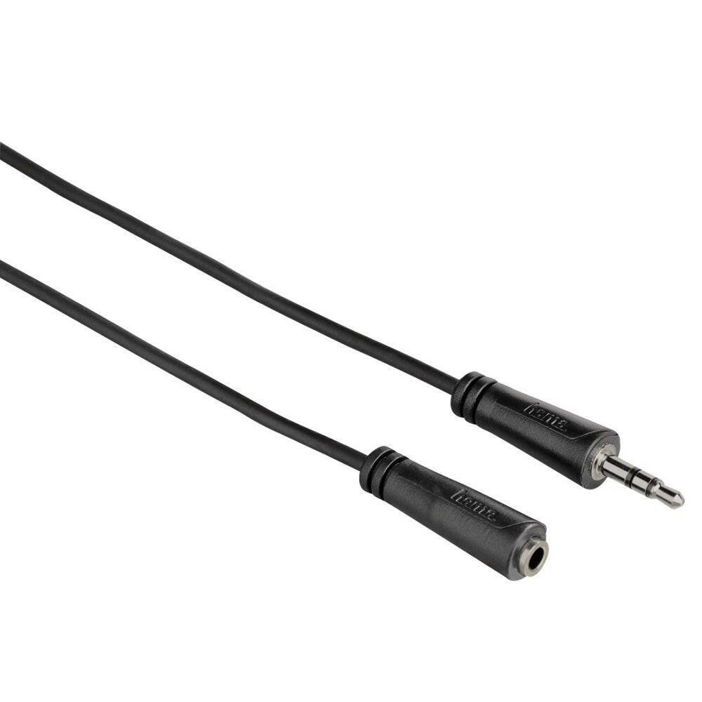 Hama Audio Extension Cable 3.5mm 1.5m Stereo Black 122313