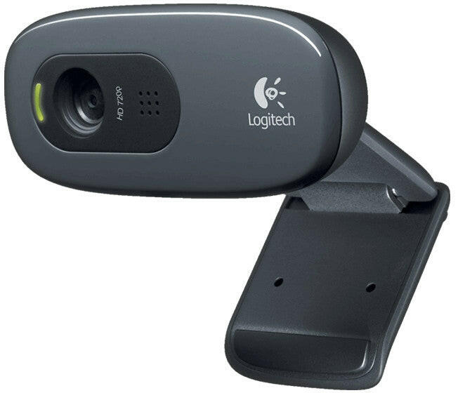 Logitech C270 HD Webcam, 720p, Rauschunterdrückung, Schwarz.