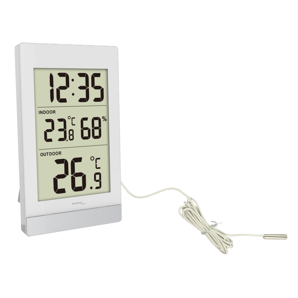 Technoline WS7039 Thermo-Hygro-Station mit Quarzuhr & Alarm