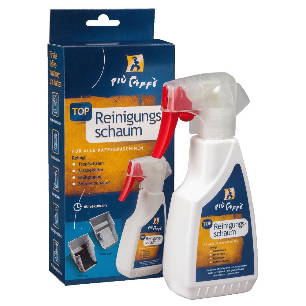PIU CAFFE Reinigungsschaum, 250 ml - Effektiv für.