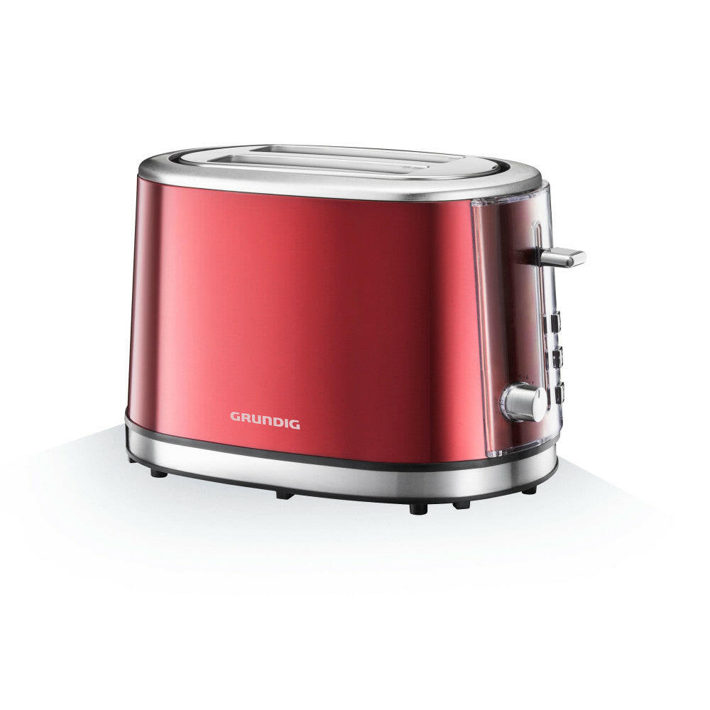 Grundig TA 6330 Toaster Red Sense, 2 Toastkammern, Edelstahl.