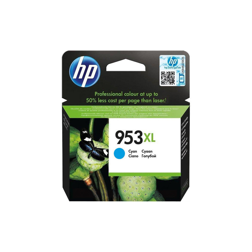 HP 953XL Cyan Original High Yield Ink Cartridge - Original Tintenpatrone für HP Drucker mit hoher Druckleistung