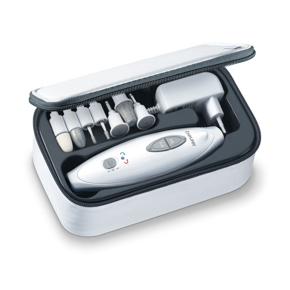 Beurer MP 41 Nagelfeile Set – 7 Aufsätze, LED Licht.