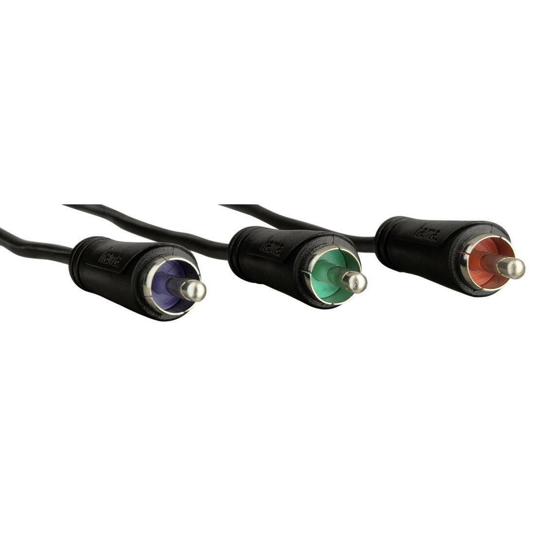 Hama YUV-Verbindungskabel 3 Cinch-Stecker 1,5m - Schwarz.