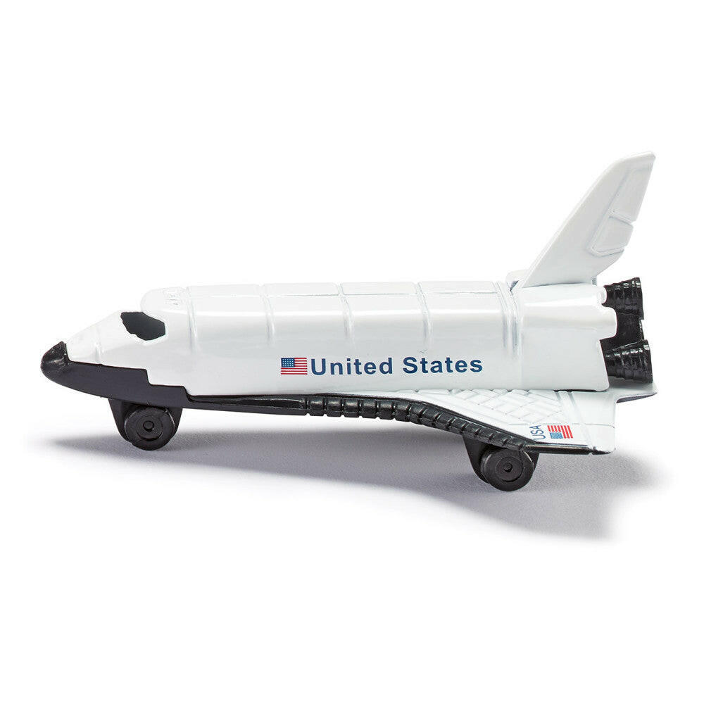 SIKU 0817 Space-Shuttle Metall Weiß - Sammlermodell, Räder.
