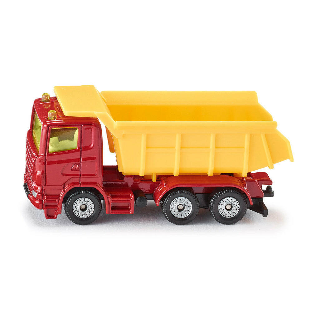 SIKU 1075 LKW mit Kippmulde, Metall/Kunststoff, Rot/Gelb.