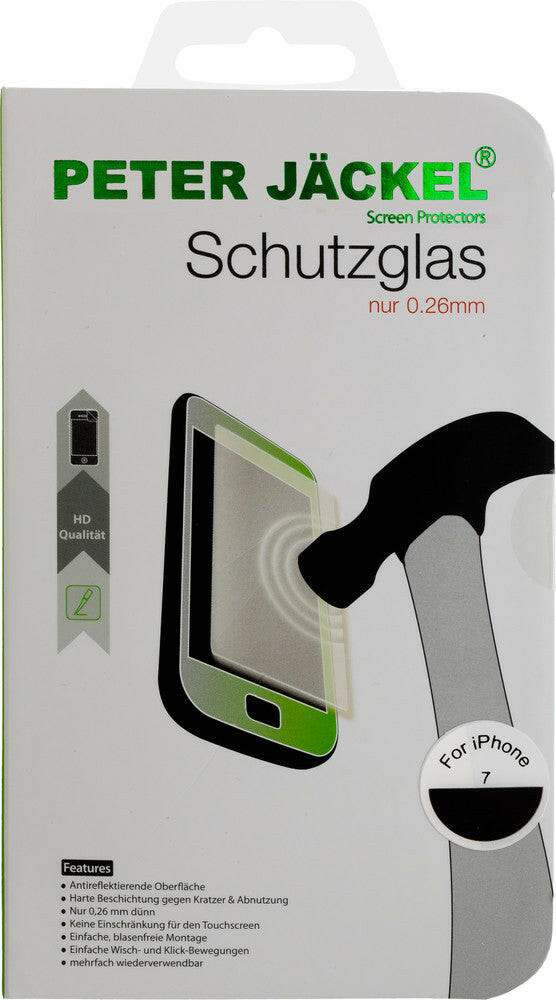 Peter Jäckel HD Schutzglas für iPhone 7/8 – 0,26 mm dünn