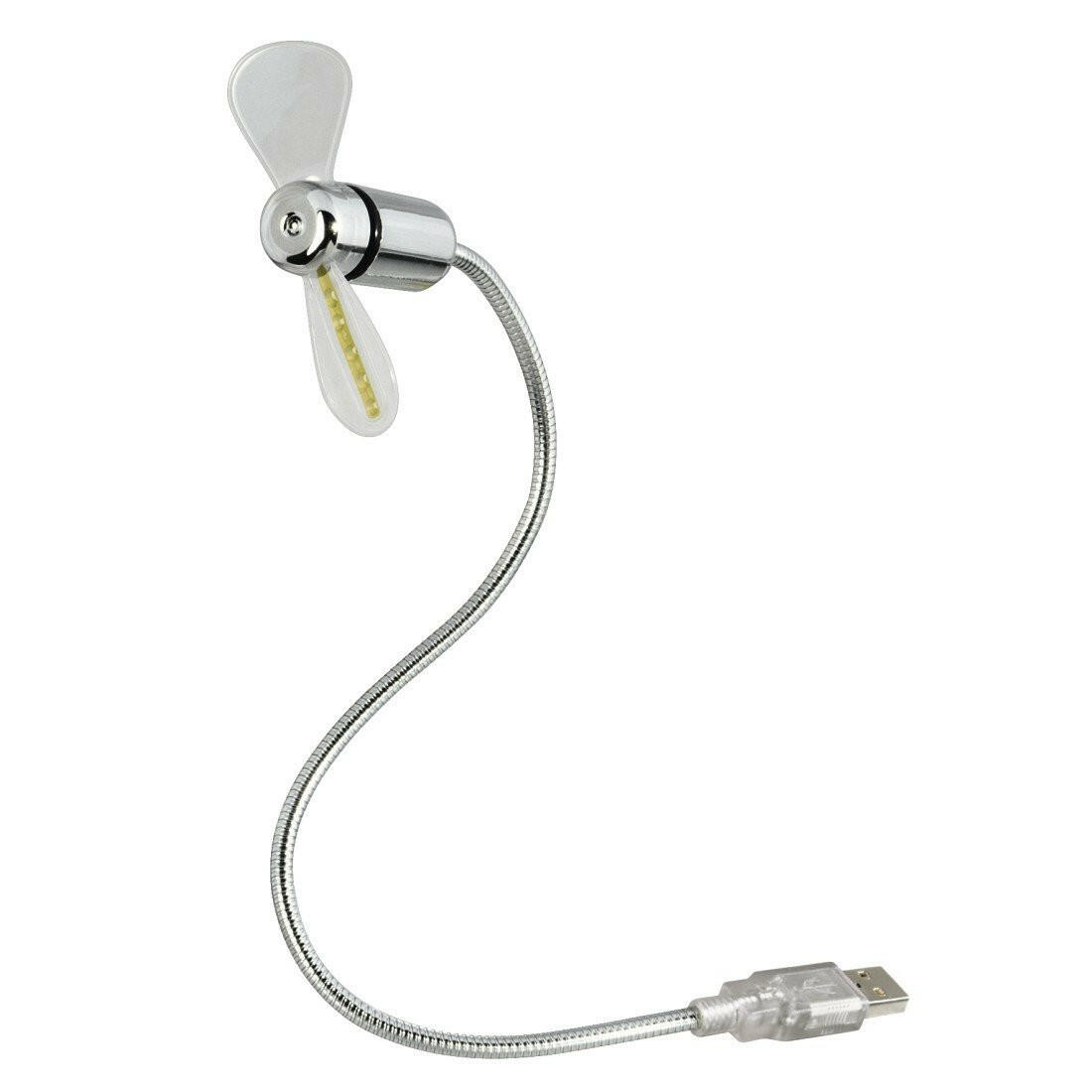 Hama USB-Ventilator mit LED-Zeitanzeige, kompakt.