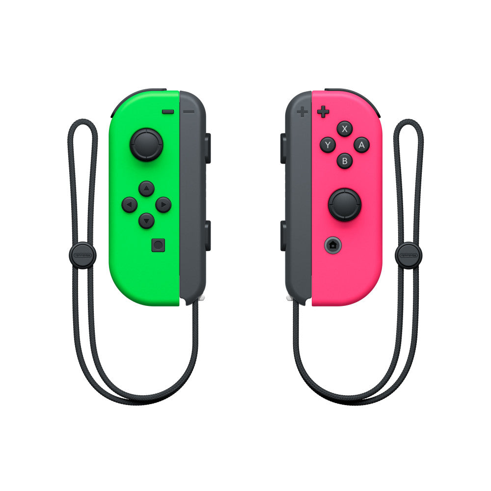 Nintendo Switch Joy Con 2er Set Neon-Grün/Neon-Pink Controller