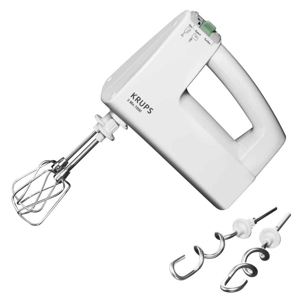 KRUPS 3 Mix 7000 Handmixer 500W mit Turbo-Funktion Edelstahl B-Ware