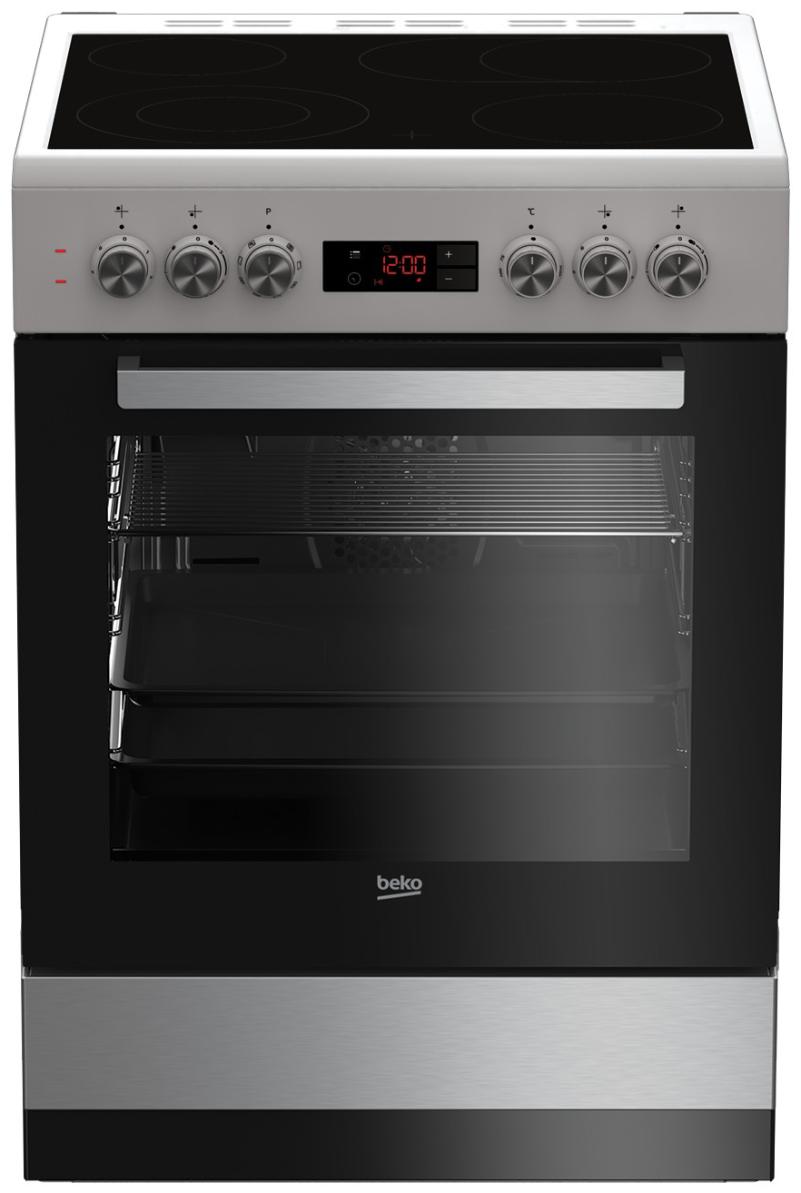 Beko FSM67320GXS Standherd mit 72L, Glaskeramik, 8 Heizarten