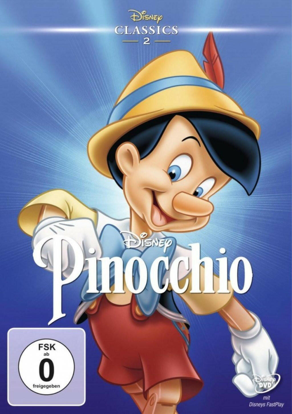 Disney Pinocchio DVD – Klassischer Zeichentrickfilm.