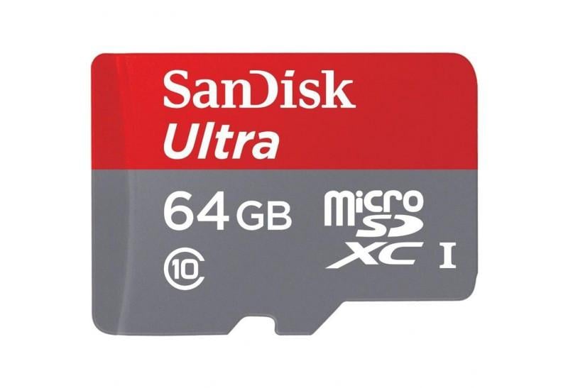 SanDisk Ultra microSDXC 64GB mit SD-Adapter, Class 10