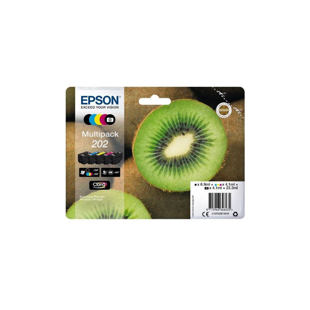 Epson Original Tintenpatrone C13T02E74010 Kiwi MultiPack für XP-6000/6005/6100/6105 Drucker