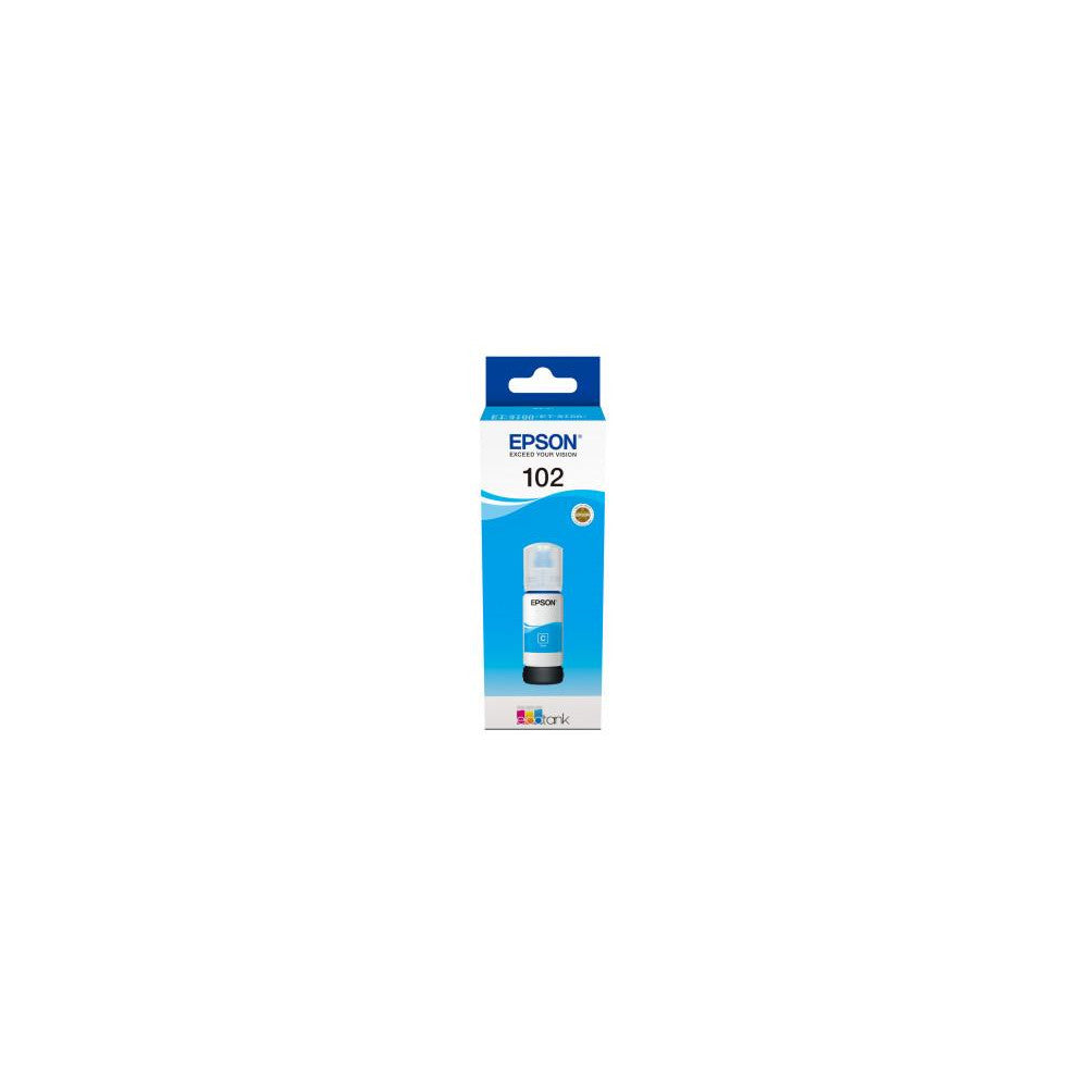 Epson Original EcoTank C13T03R240 Cyan Tintenflasche, 70 ml, für ET-2700 ET-2750 ET-3700 ET-3750 ET-4750