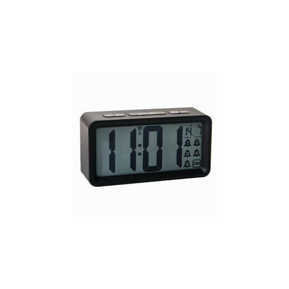 Technoline WT496 Funkwecker Schwarz mit 5 Alarmzeiten.