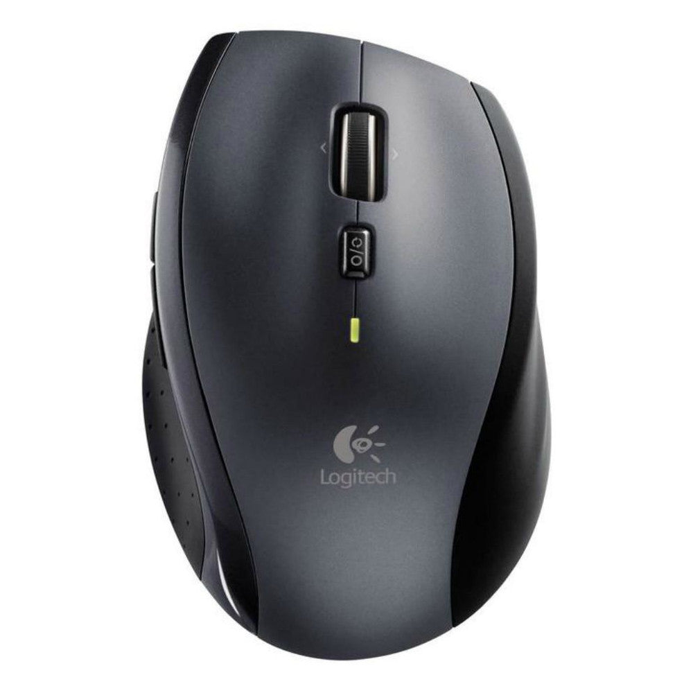 Logitech M705 Marathon Kabellose Maus 2,4 GHz USB-Unifying-Empfänger 1000 DPI 5 programmierbare Tasten 3-Jahres-Batterie Kompatibel mit PC Mac Laptop