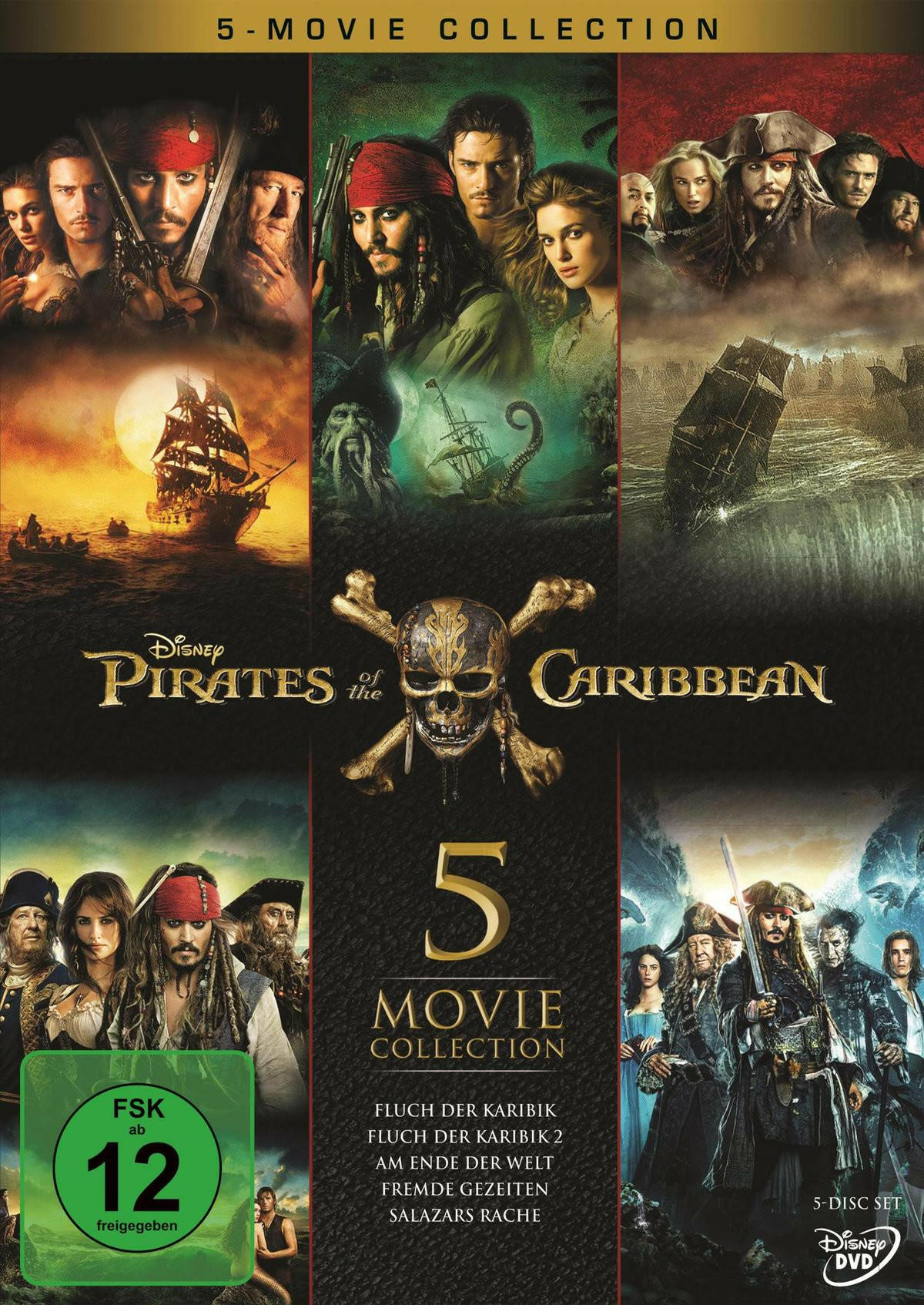 "Pirates of the Caribbean 5-Movie Collection DVD Box [5