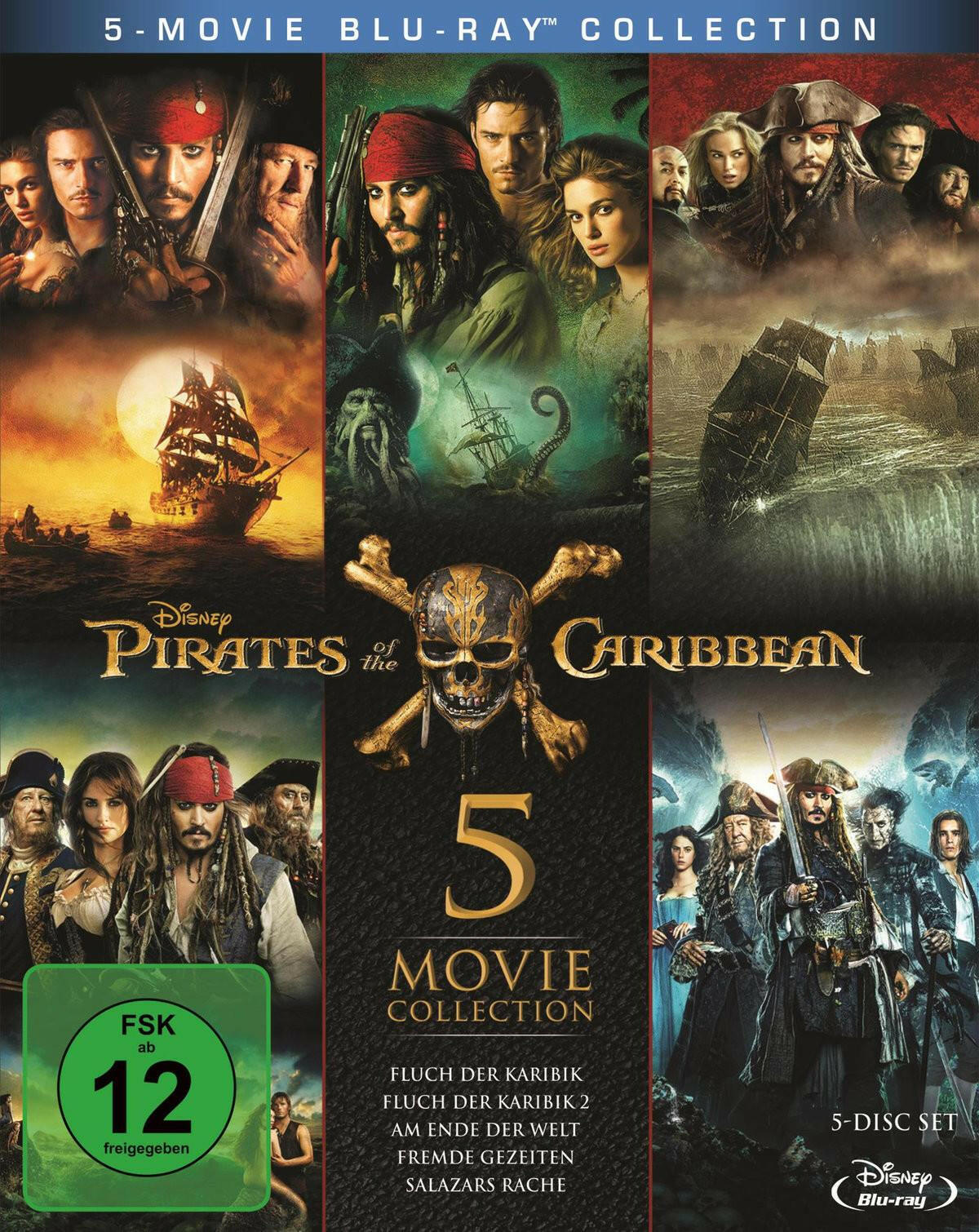 Pirates of the Caribbean 1-5 Box [Blu-ray] - Abenteuer.