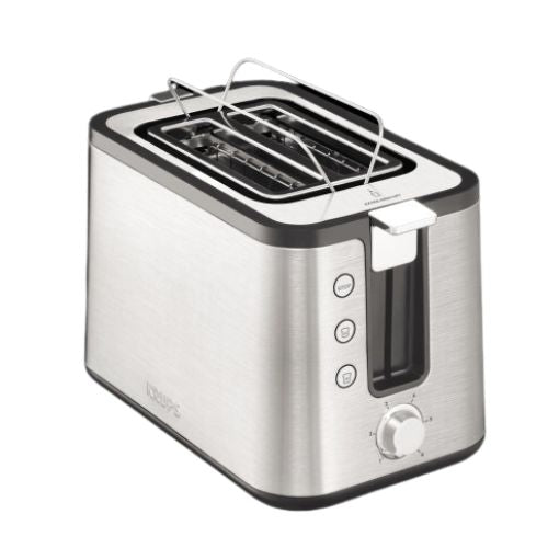 KRUPS Control Line KH 442D Toaster, 2 Scheiben, 850W, Edelstahl, silber Aussteller