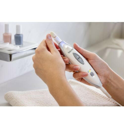 Beurer MP 41 Nagelfeile Set – 7 Aufsätze, LED Licht.