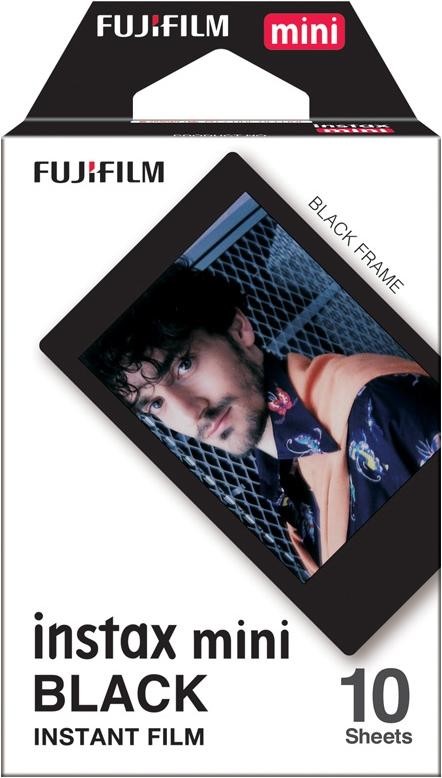 FUJIFILM Instax Mini Instant Film Schwarz 1er Pack 10 Shot