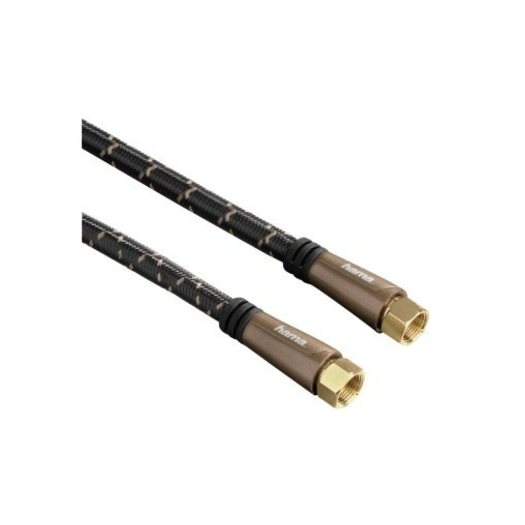 Hama 00122516 Koaxialkabel 3m F F Schwarz - Stecker