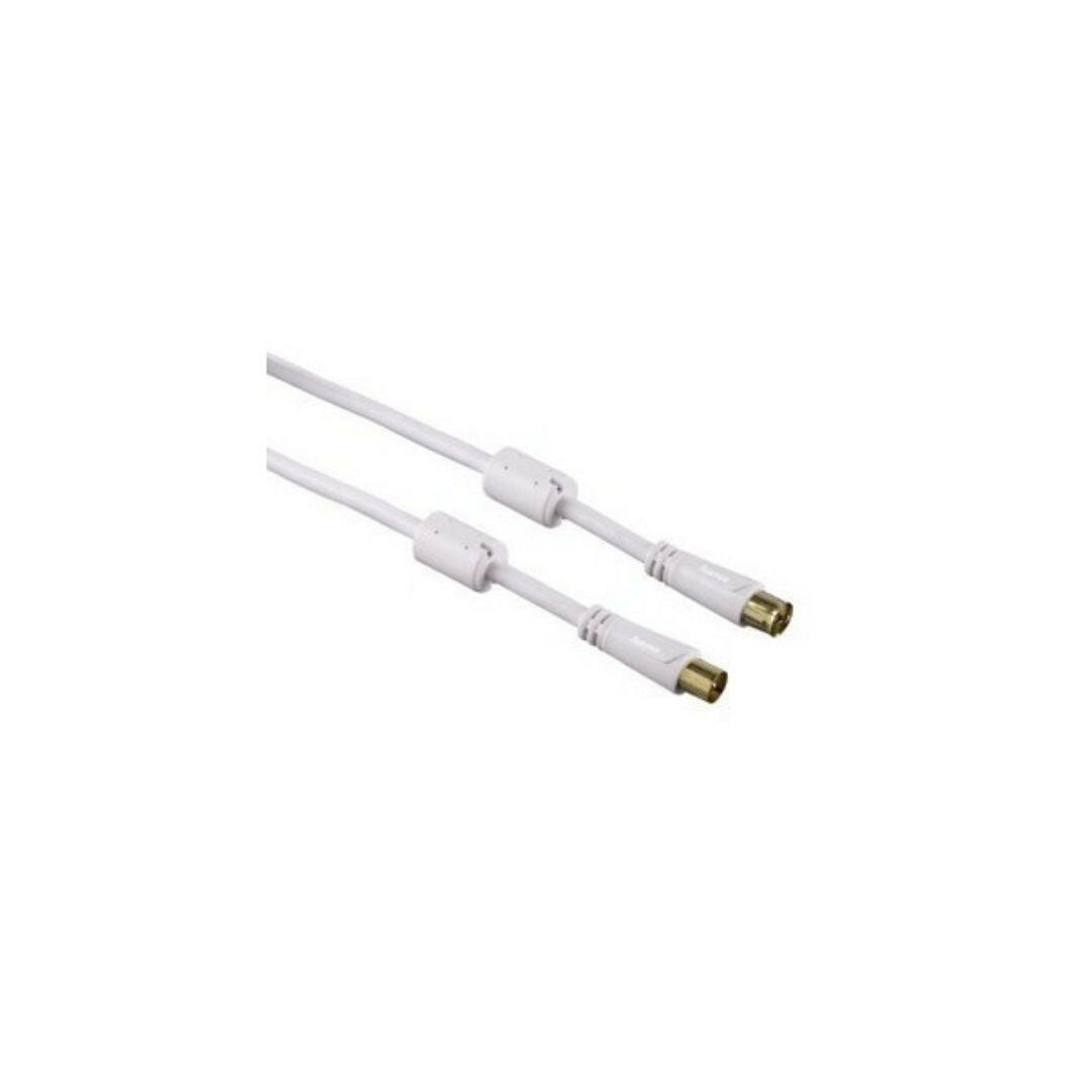 Hama 5m Antennen-Kabel Koax 3-fach geschirmt vergoldet.