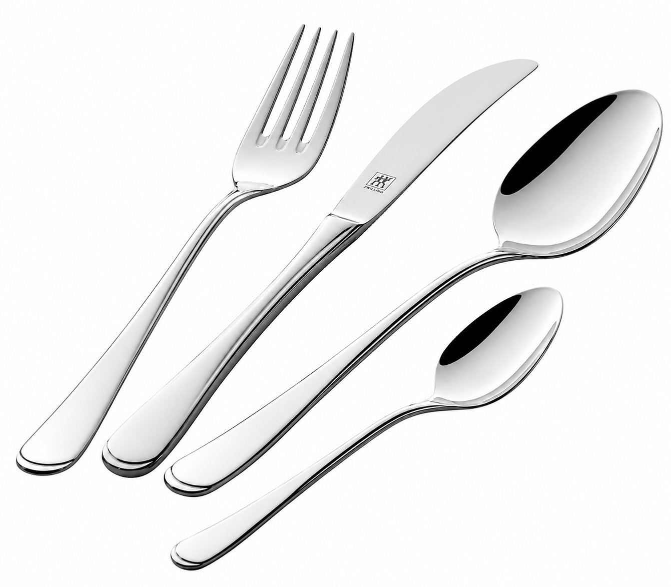 ZWILLING Besteckset Jessica 68-teilig für 12 Personen – Edelstahl 18/10 Poliert – Spülmaschinenfestes Menübesteck inkl. Servierteilen