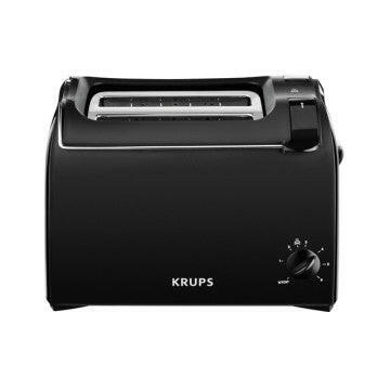 Krups KH 1518 Toaster mit Brötchenaufsatz, schwarz, 700W.