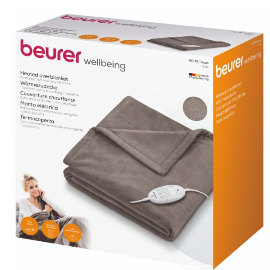 Beurer HD 75 Wärmedecke, 6 Temperaturstufen, 180x130 cm