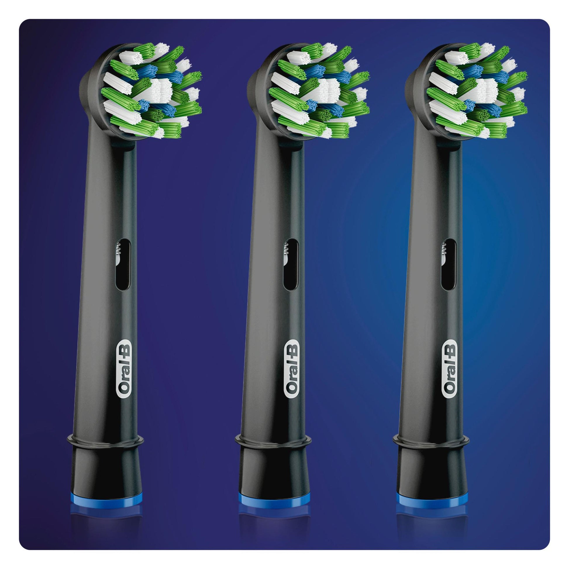 Oral-B Aufsteckbürsten CrossAction Black Edition, 3 Stück (Oral-B CrossAction Black Edition Aufsteckbürsten mit CleanMaximiser-Borsten für überlegene Reinigung, 3 Stück) - TRONYQ