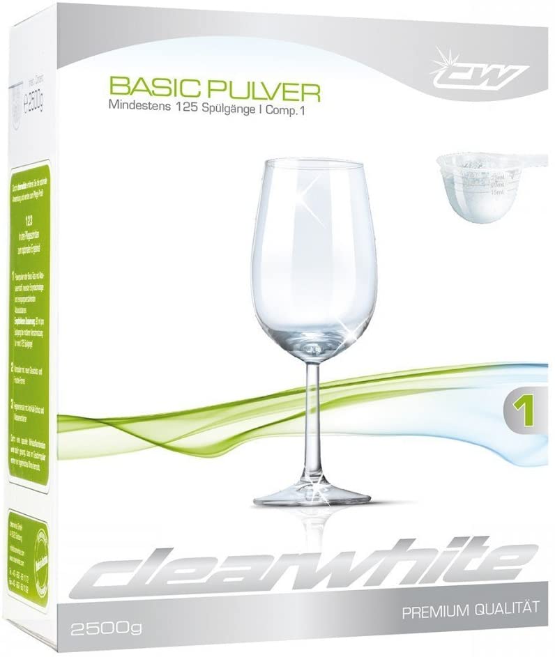 Clearwhite Basic Pulver 35026 für Geschirrspüler 2.5 KG bis zu 125 Spülgänge