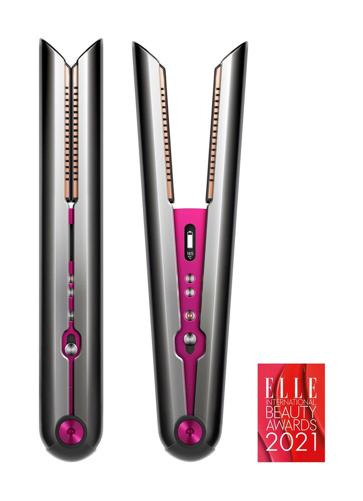 DYSON Corrale Nickel/Fuchsia Haarglätter (Akku, kabellos, biegsame Heizplatten, Mangan-Kupfer-Legierung, schonend, - TRONYQ