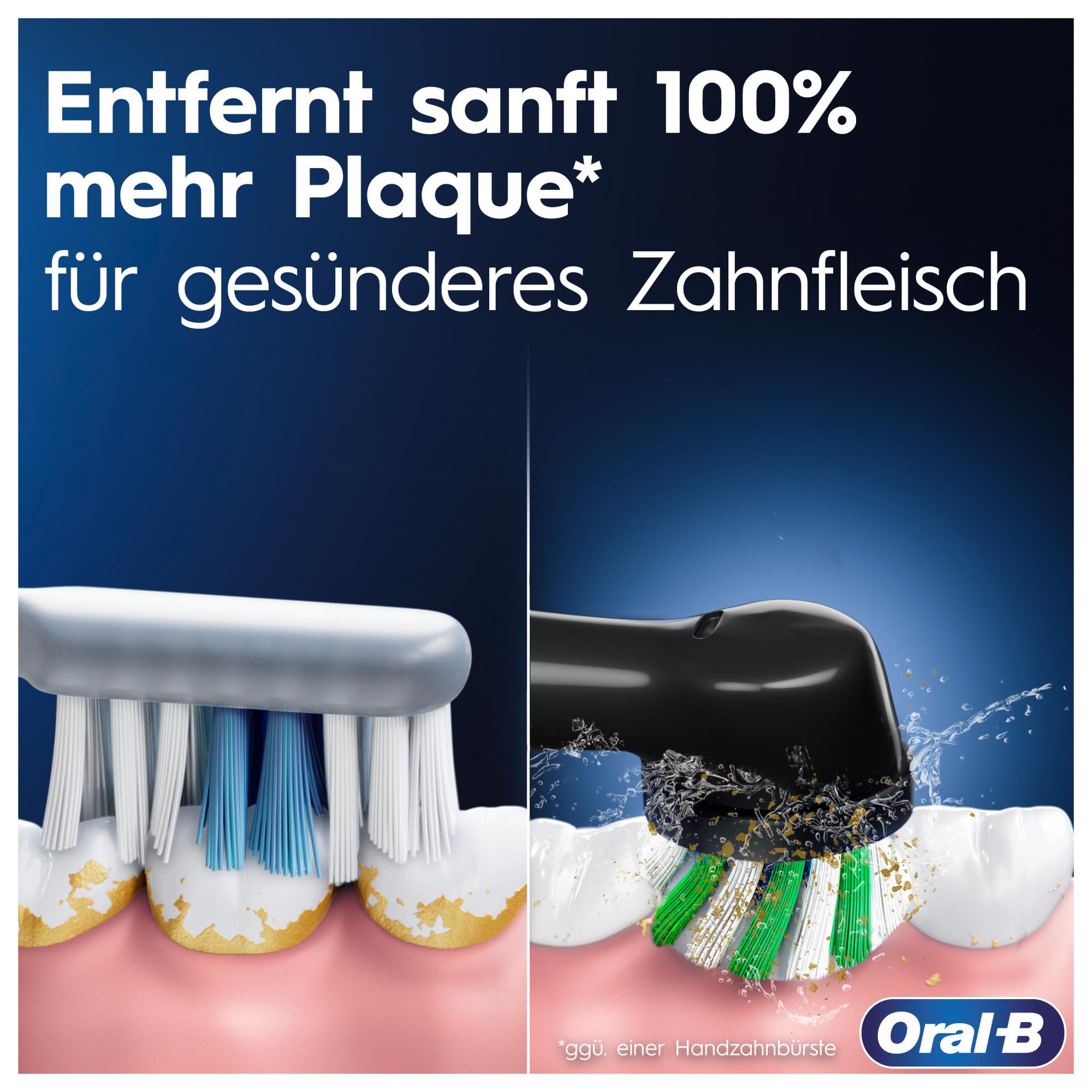 Oral-B Pro Series 3 Duopack Elektrische Zahnbürsten Black / White (Oral-B Pro 3 3900 Doppelpack Elektrische Zahnbürsten mit 360° Andruckkontrolle für Zahnfleischschutz, 3 Putzmodi, 3 Aufsteckbürsten, weiß/schwarz)