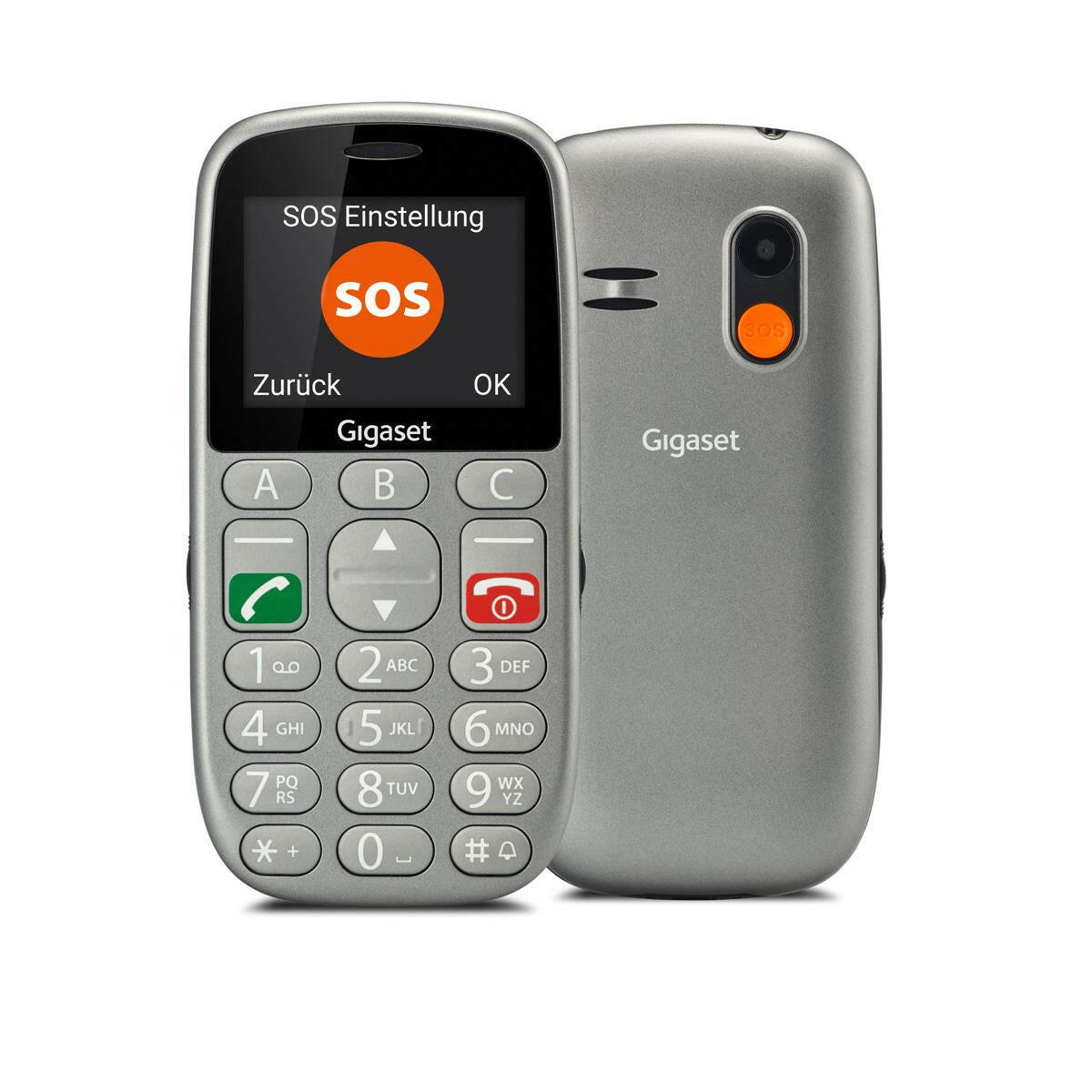 Gigaset GL390 Seniorenhandy Dual-SIM mit SOS-Taste.