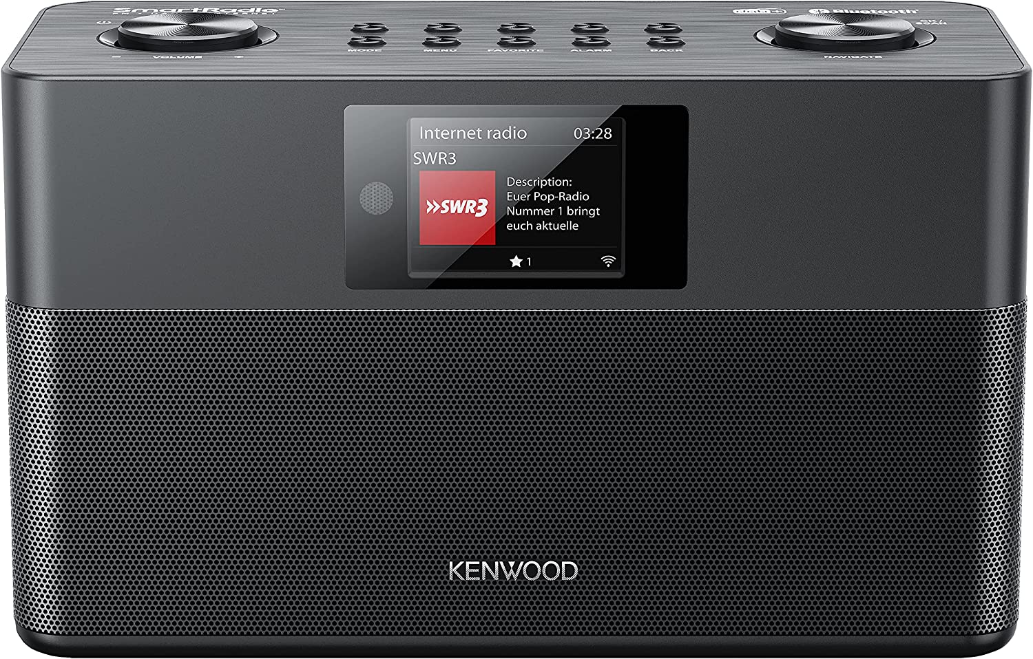 Kenwood CRST100S schwarz DAB+ Radio, Line-In, USB, DAB+ und Bluetooth Audio Streaming