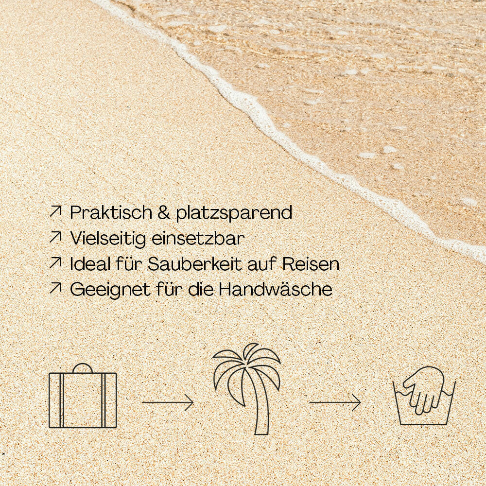 QLARVA Waschstreifen – 60 Stk. für Bunte Wäsche, plastikfrei & vegan