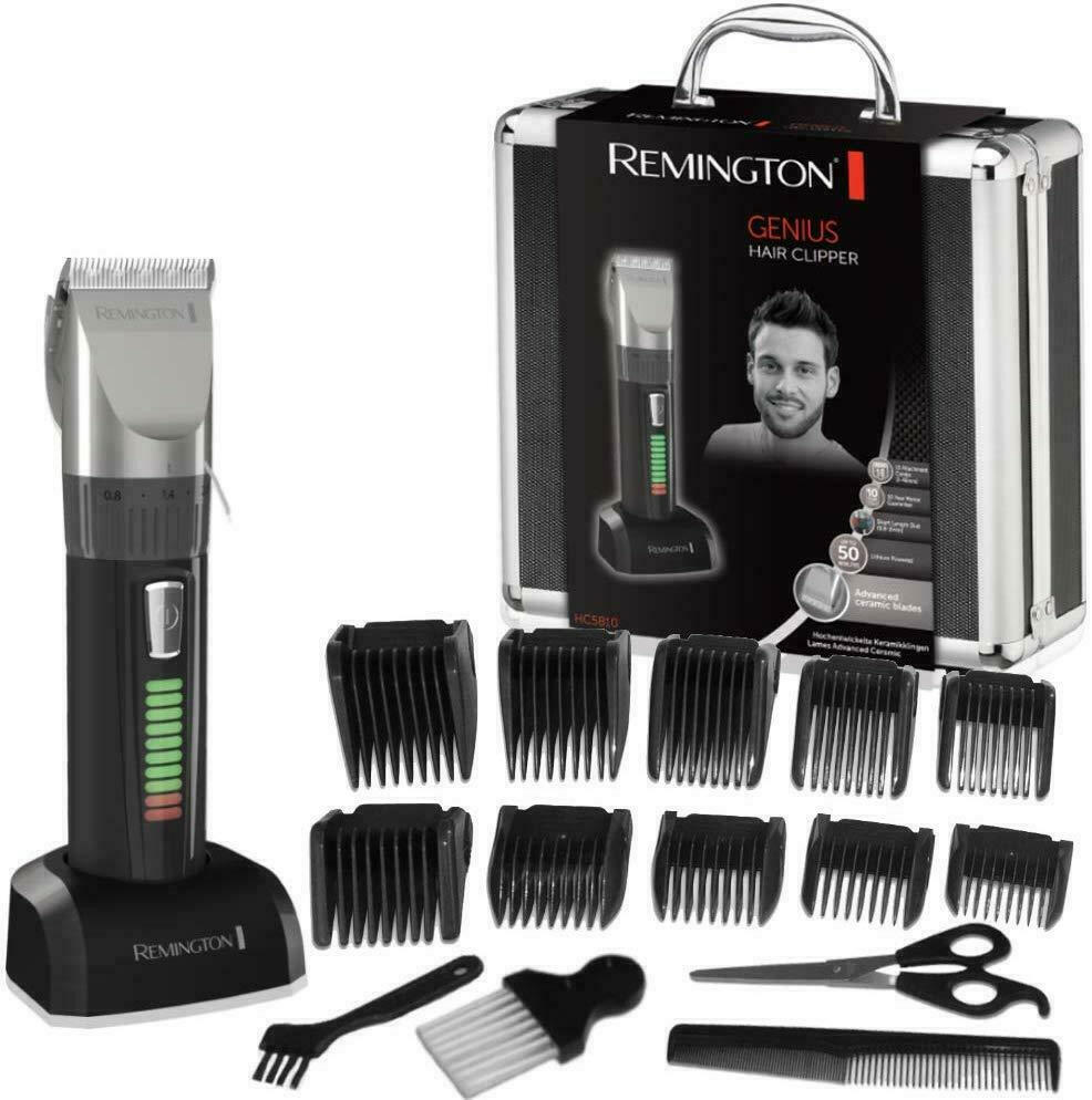 Remington HC5810 Haarschneider mit 10 Kämmen, schwarz.