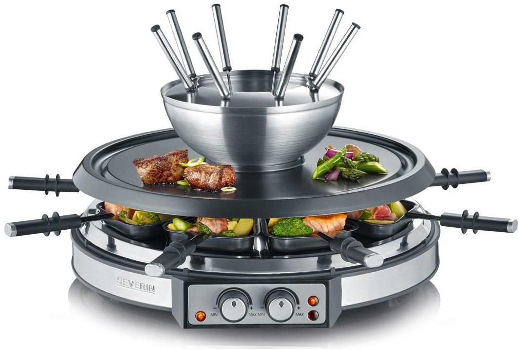 Severin RG 9948 Raclette-Fondue Combo 8 Pfännchen 1900W
