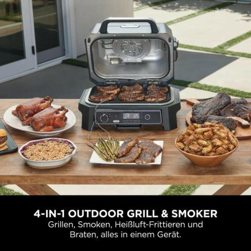 Ninja Woodfire Pro XL Elektrogrill & Smoker OG850EU, 4-in-1.