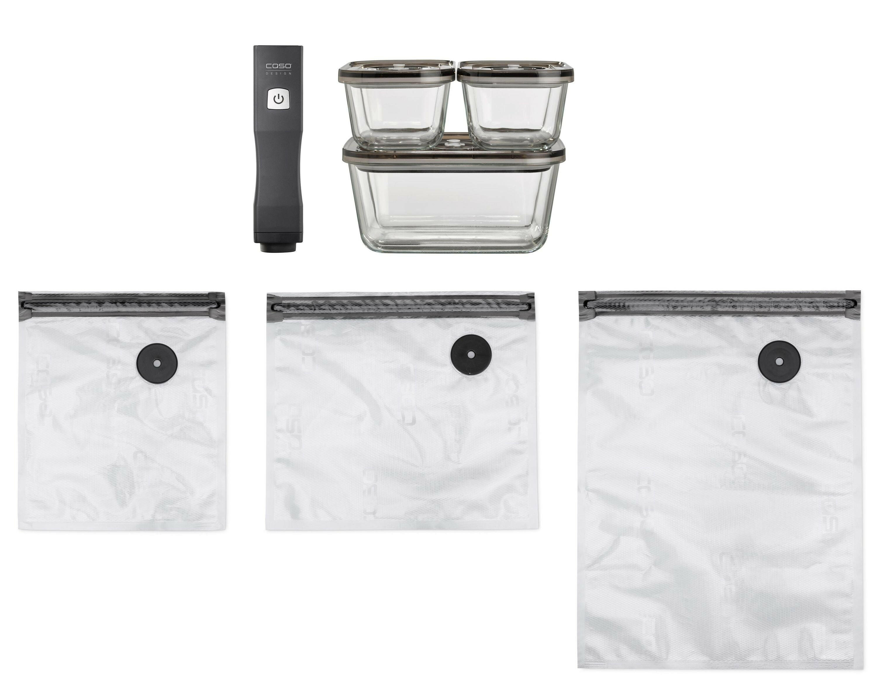 Caso VacuOneTouch Vakuumierer 400 mbar, SousVide, Eco-Set