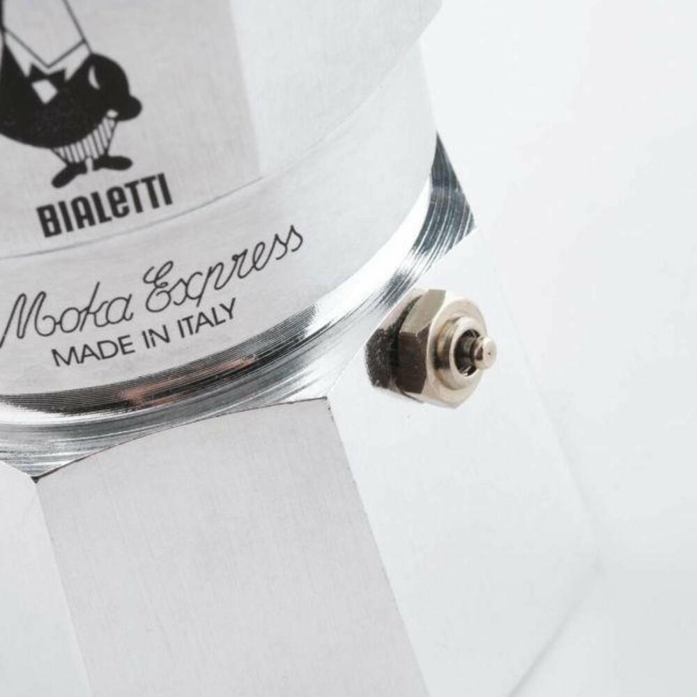 Bialetti Moka Express 4 Tassen Espressokocher Aluminium.