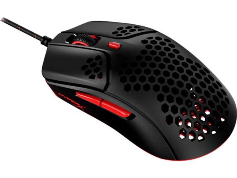 HyperX Pulsefire Haste schwarz/rot, kabelgebunden Gaming-Maus (Beidhändig, USB Typ-A, Optisch, 16000 dpi) - TRONYQ