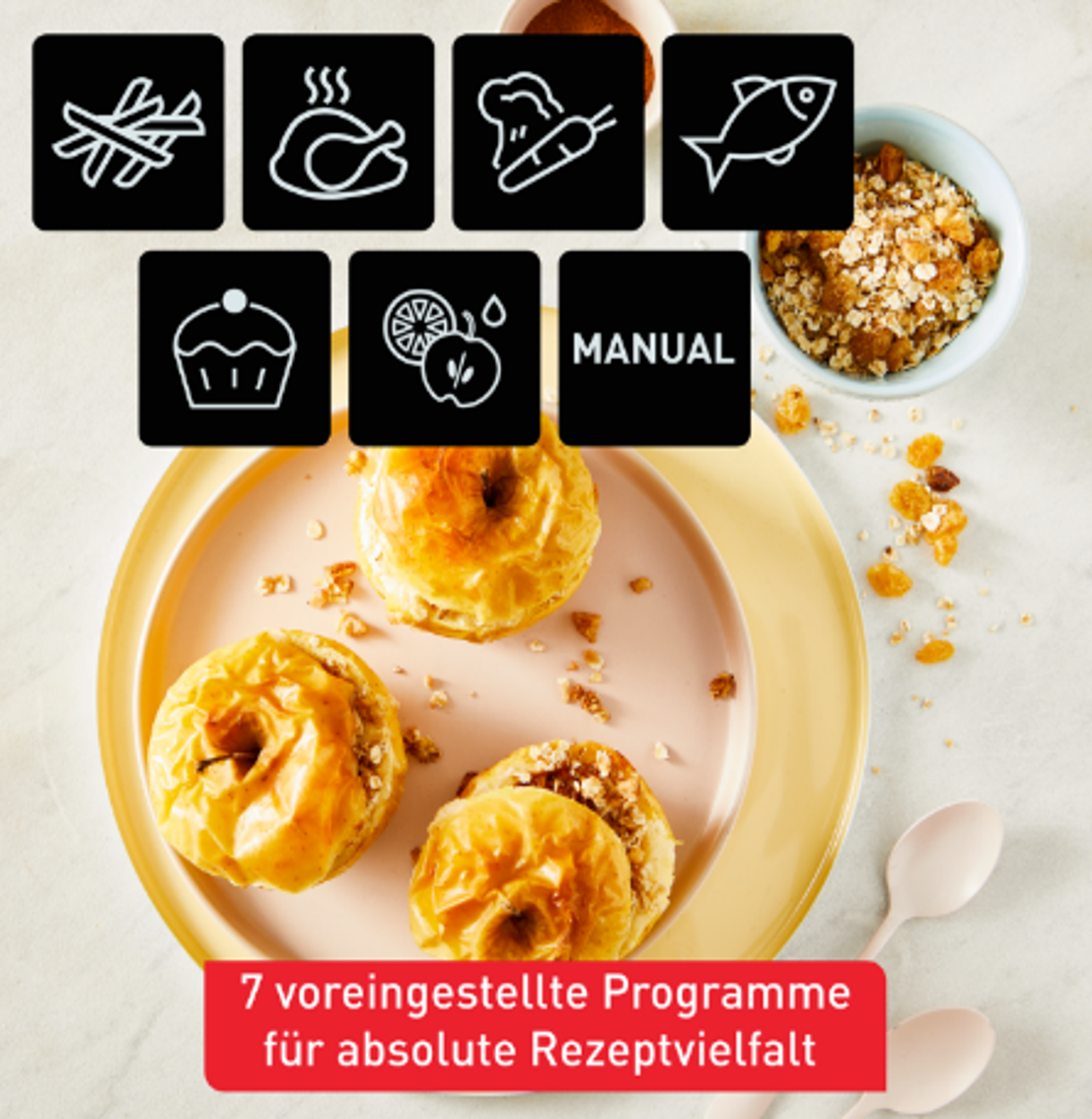 Tefal Dual Easy Fry EY901N 8,3L Heißluftfritteuse 2700W.