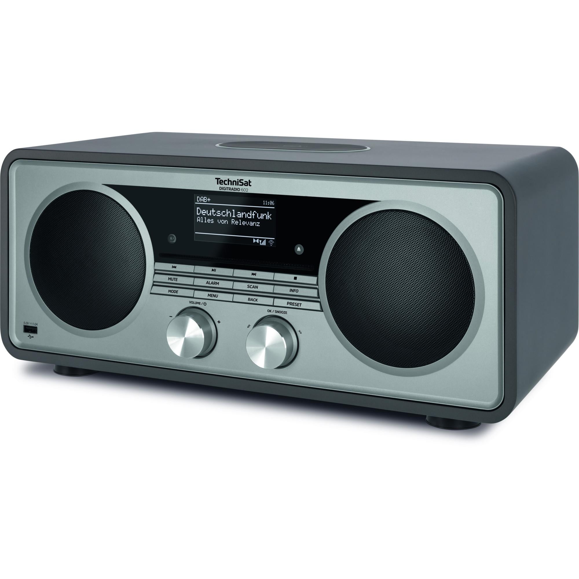 TechniSat DIGITRADIO 602, Anthrazit/Silber DAB+ Internetradio mit CD-Player B-Ware